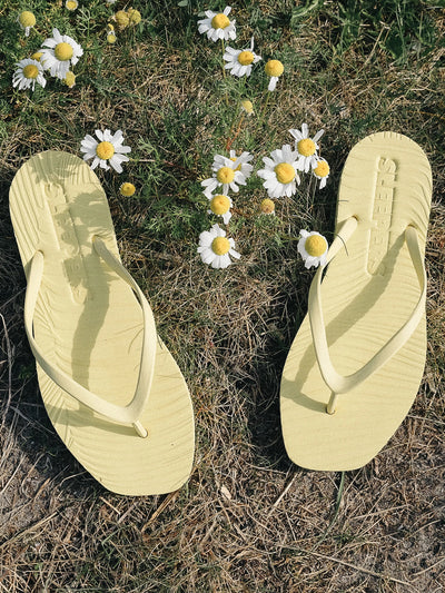 Tapered Mellow Yellow Flip Flop