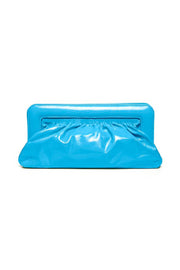 VeldaGZ Midi Patent Clutch - Malibu Blue