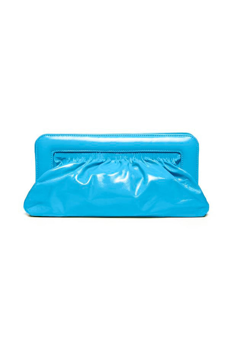 VeldaGZ Midi Patent Clutch - Malibu Blue