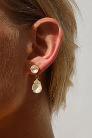 Mini Drop Earring - Linen Ignite