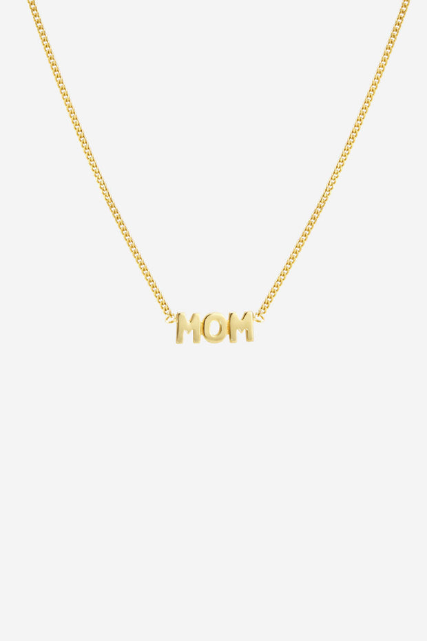 Mom Necklace - Gold