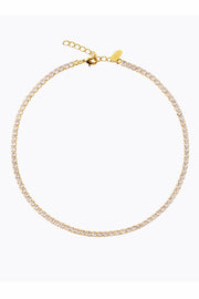 Zara Necklace Gold - Crystal