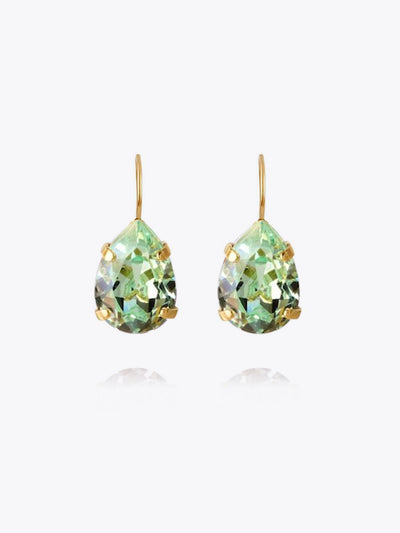 Mini Drop Clasp Earrings / Chrysolite