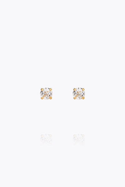 Mini Stud Earrings - Crystal