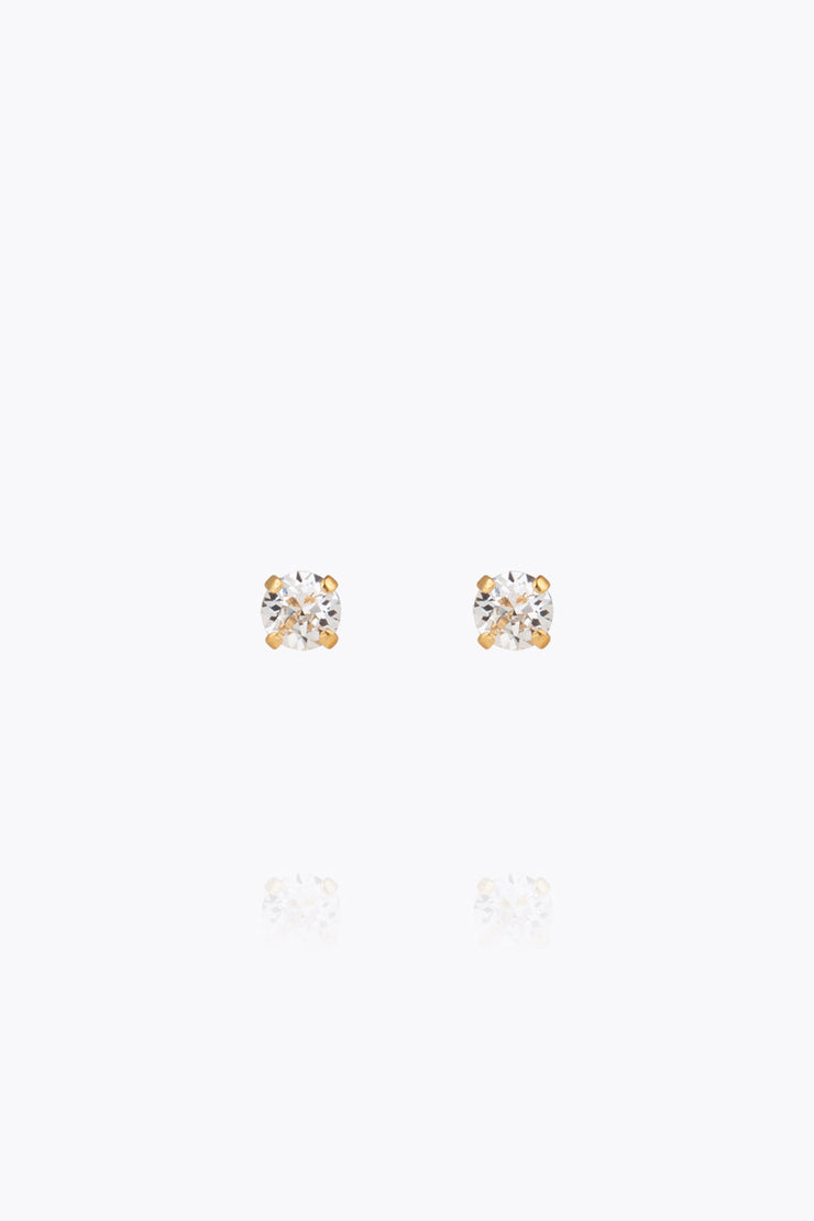 Mini Stud Earrings - Crystal