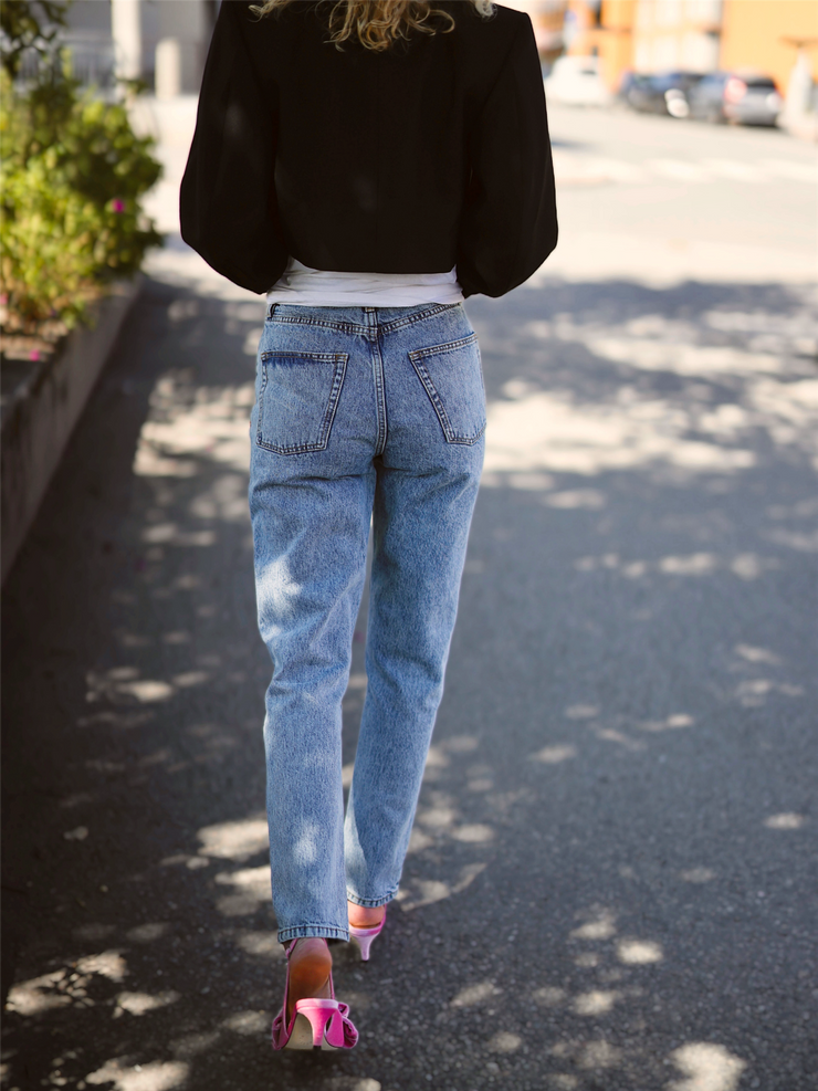 Haya Teresa UHW Jeans Stone Bleached Melrose