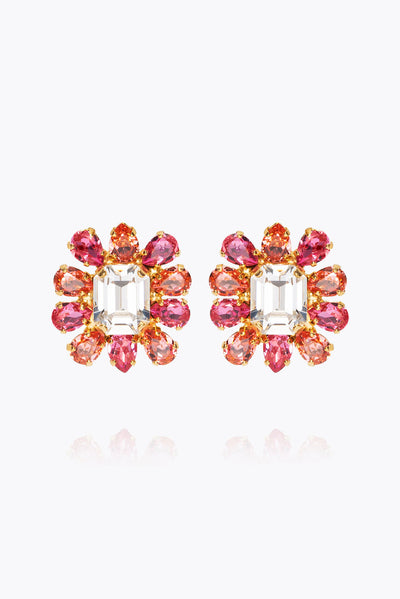 Peony Earrings - Coral Combo