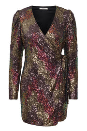 AblinaGZ Wrap Dress - Multi Sequence