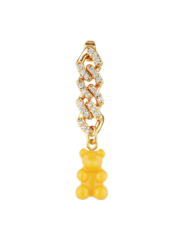 Nostalgia Bear Earrings - NYC Taxi Yellow