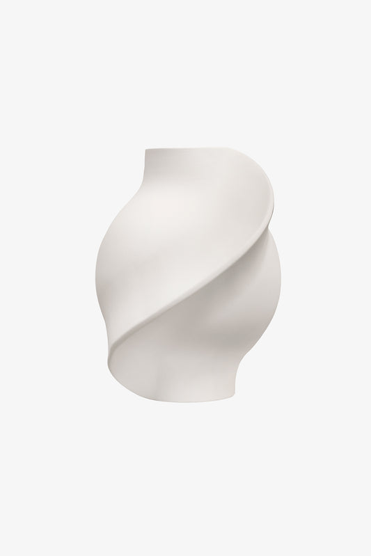 Ceramic Pirout Vase 01 - Raw White