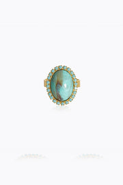 Boho Turquoise Ring - Turquoise matt
