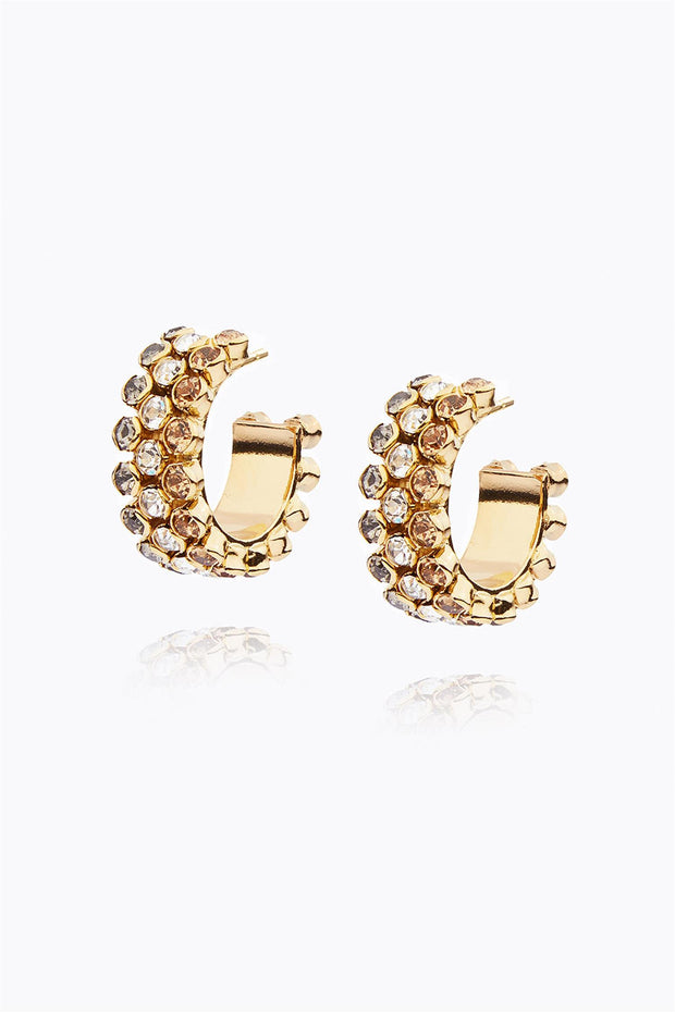 Siri Grande Loop Earrings - Golden Combo