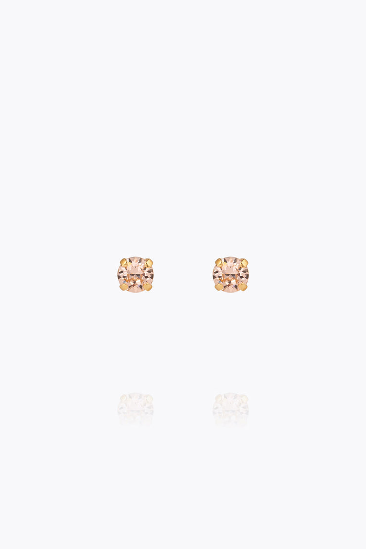 Mini Stud Earrings - Light Peach