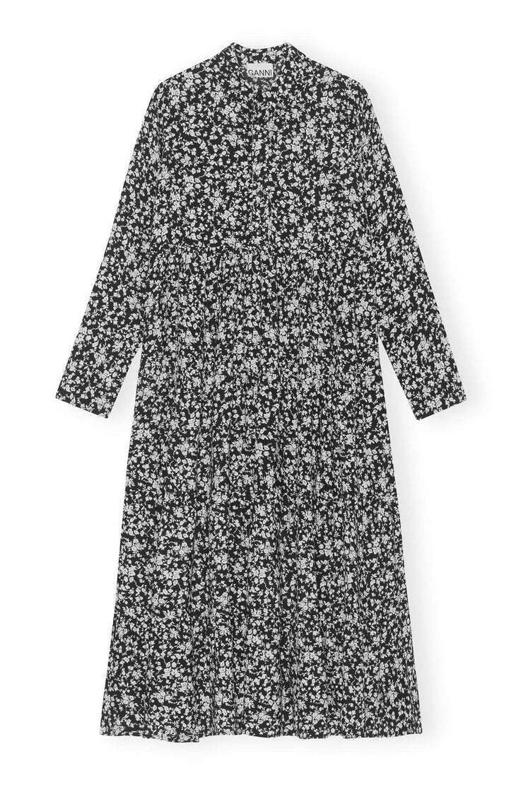 Printed Crepe Layer Dress