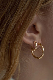 Basic Medium Hoop Earring