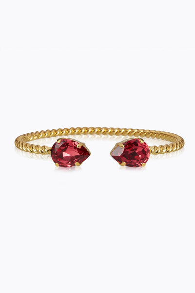 Mini Drop Bracelet - Mulberry Red