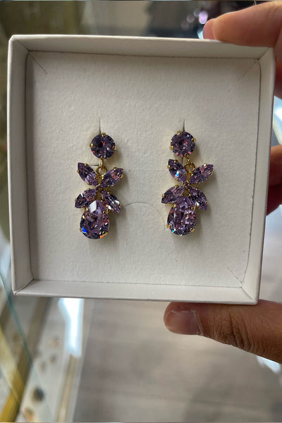 Mini Dione Earrings - Violet