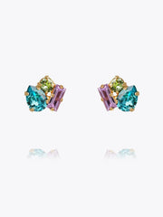 Isa Earrings - Light Turquoise/ Violet/ Chrysolite