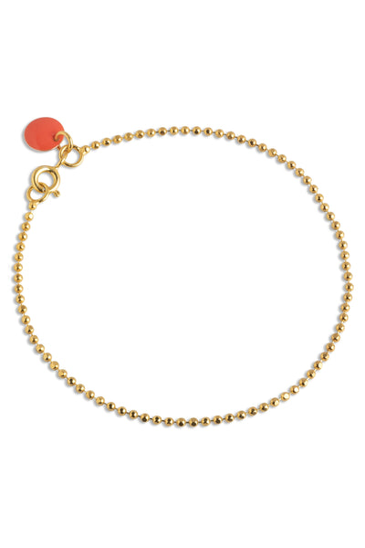 Bracelet Ball Chain -  Coral