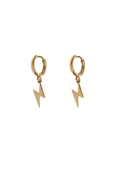 Lightning Small Hoops Earring