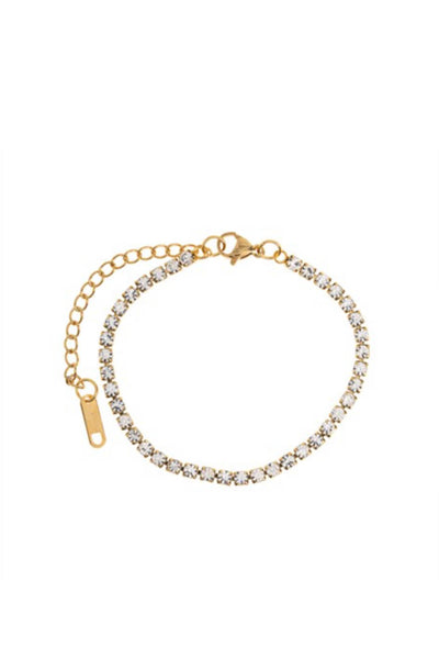 Ana - Tennis Bracelet Stainless Gold