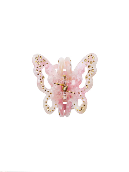 Butterfly Hair Claw - Blossom Rose