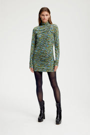 MiliaGZ Dress - Green/ Blue Brush