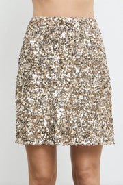Jackson Sequin Skirt - Champagne