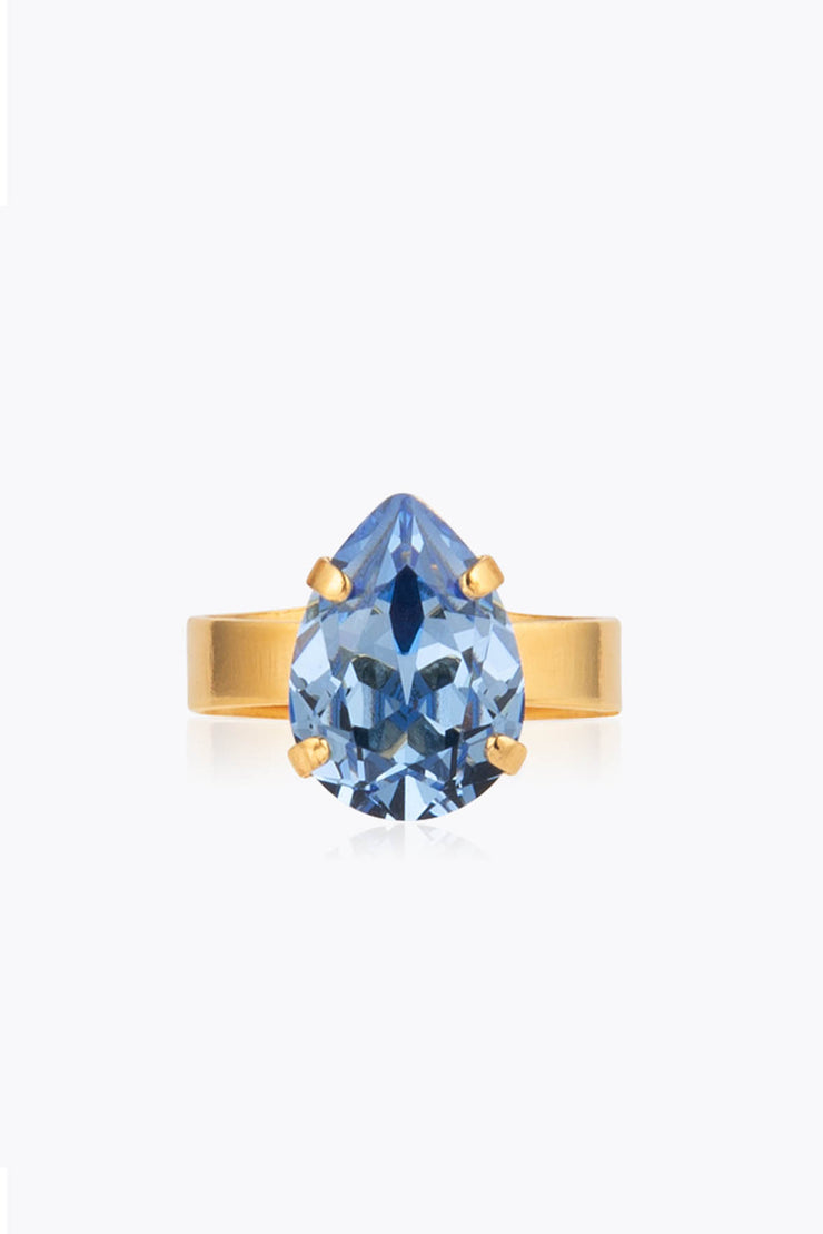 Mini Drop Ring - Light Sapphire
