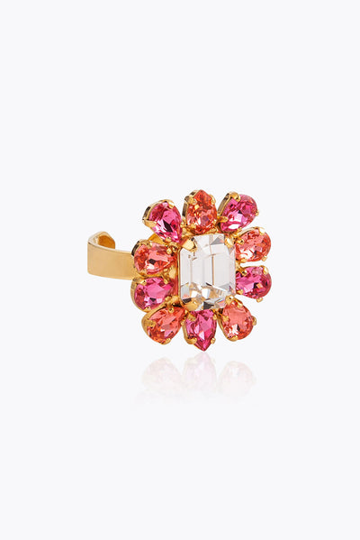 Peony Ring - Coral Combo