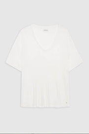 Vale Tee - Off White Cashmere Blend