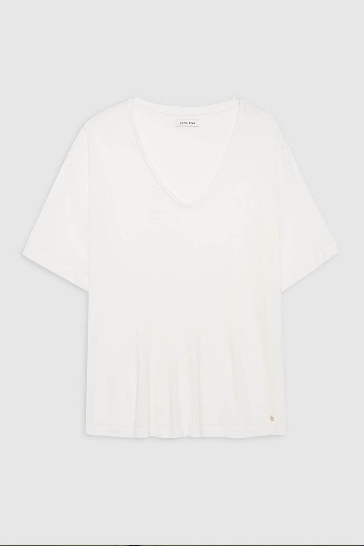 Vale Tee - Off White Cashmere Blend