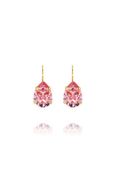 Mini Drop Clasp Earrings - Light Rose