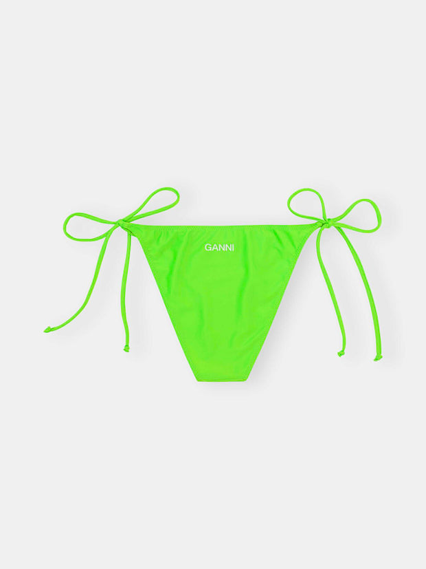 Recycled Solid String Bikini Briefs