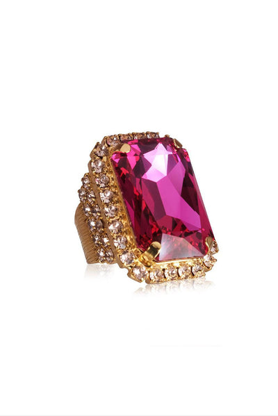 Alexa Ring - Fuschia/ Light Rose