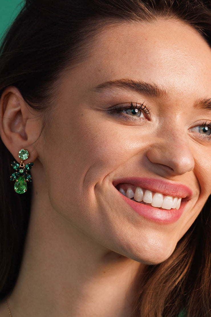 Mini Dione Earring - Peridot/Erinite