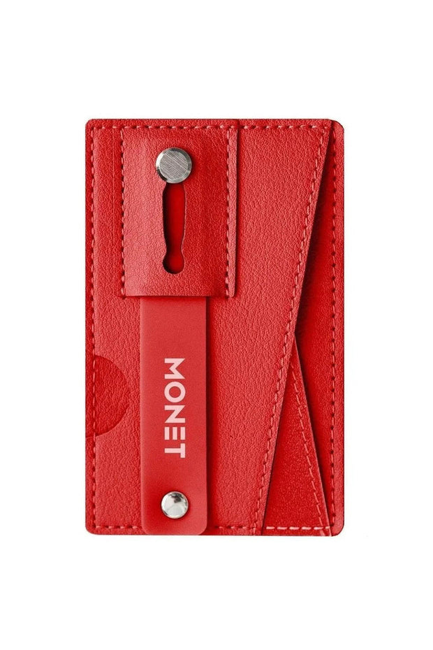 Phone Grip Wallet - Solid REd