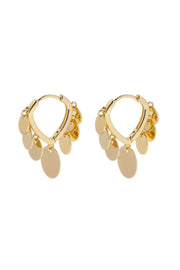 Riya Coin Hoop Earrings