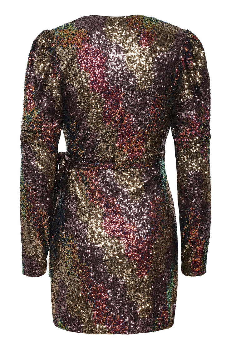 AblinaGZ Wrap Dress - Multi Sequence