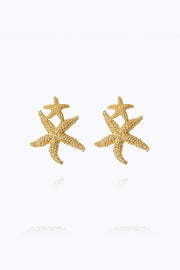 Sea Star Twin Earrings Gold