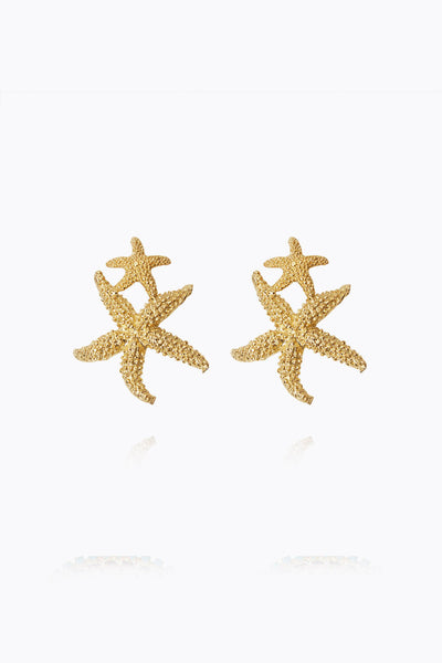 Sea Star Twin Earrings Gold