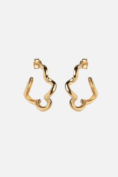 Curly Hoops - Gold